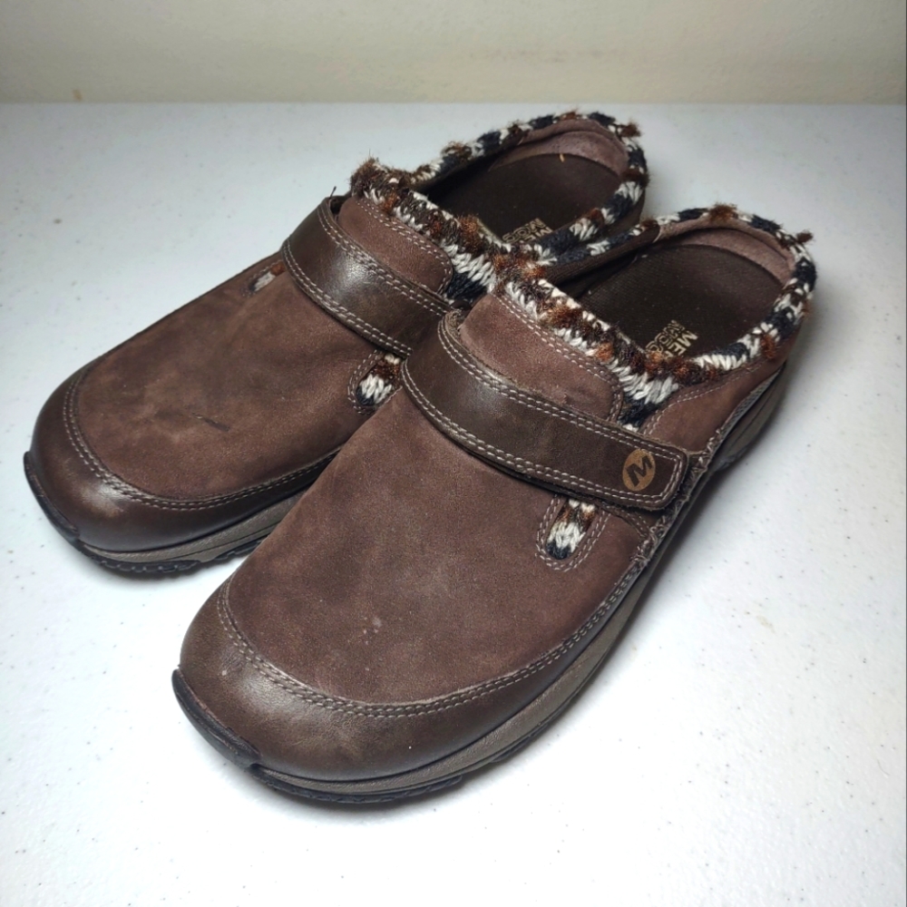 Merrell Encore Scoop Coffee Size 8 Mules Clogs Shoes